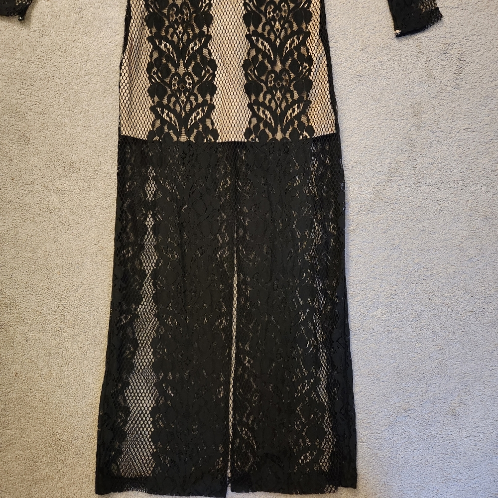 Line & Dot Black Laci Maxi Dress XS - Picture 7 of 8